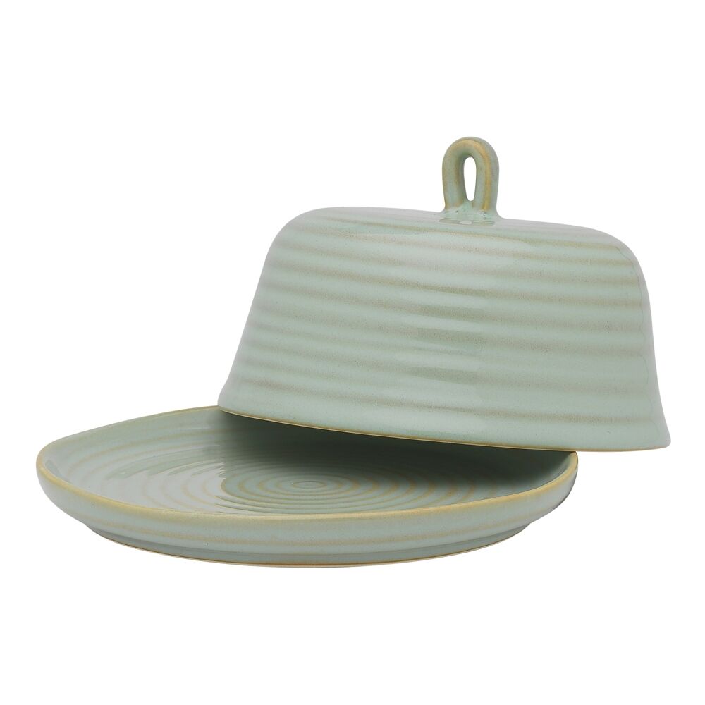 Ecology 15 x 10.5 cm Midday Reactive Glaze Stoneware Ottawa Butter Dish — image 2