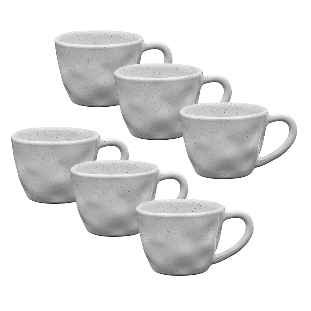Ecology Speckled Brown/White small Espresso/Coffee Cup Stoneware Milk 60ml (6 Pack)