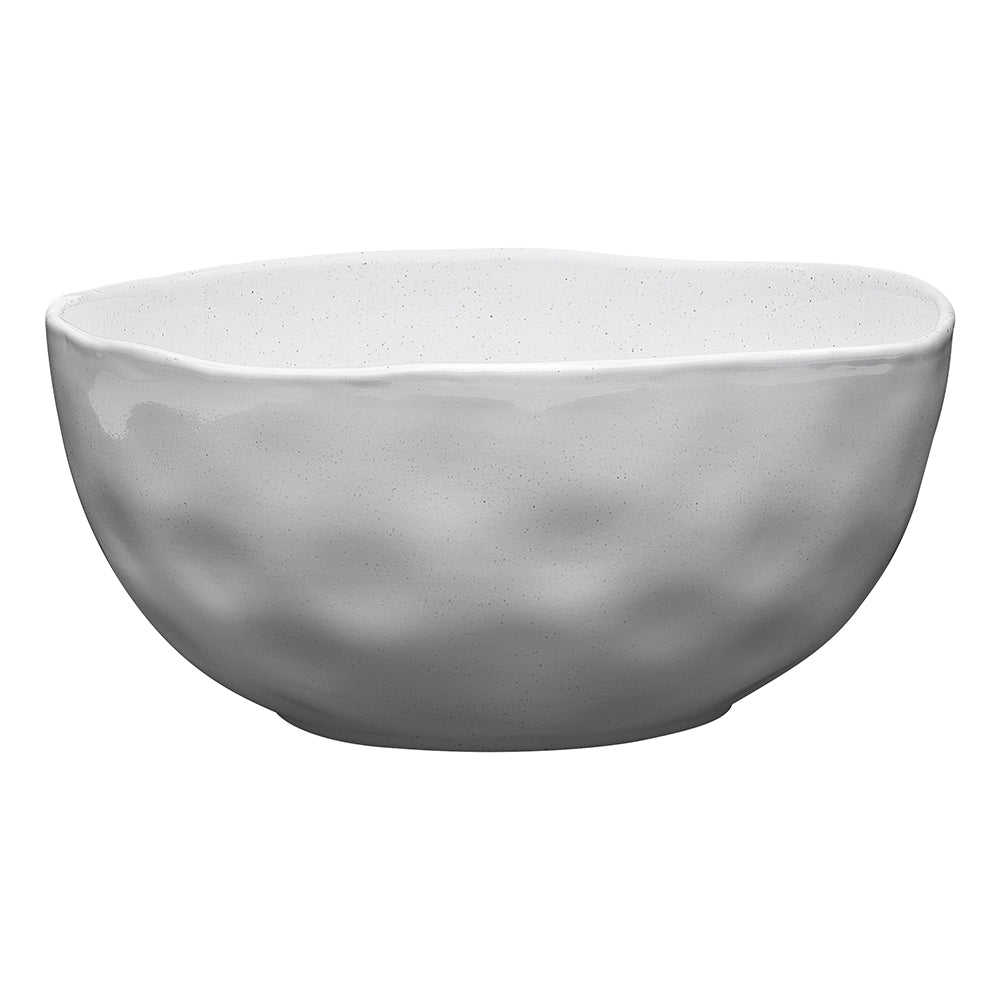 Ecology Speckle 20cm Stoneware Laksa Soup/Noodle Rice Food Dish Bowl Milk WHT