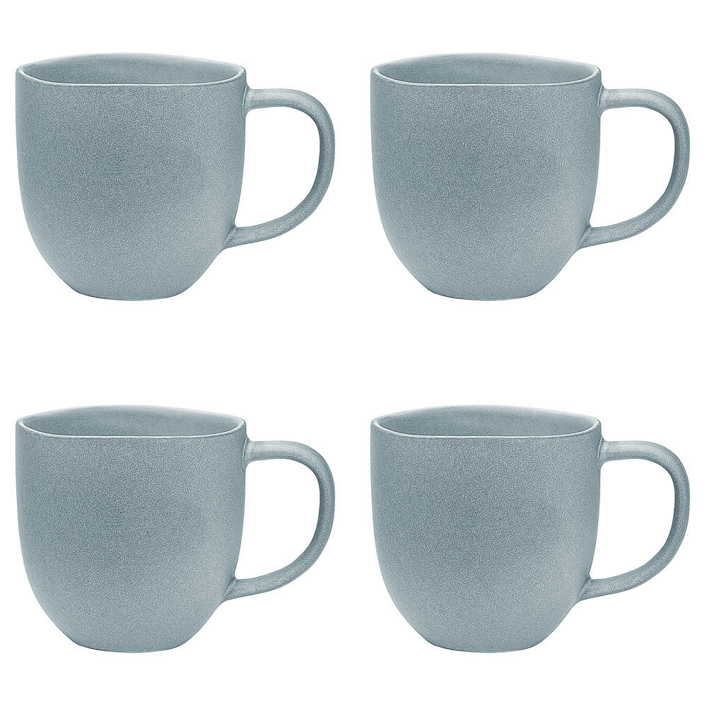 Ecology 340ml Stoneware Coffee Drinks Dwell Mug Dishwasher Safe Cup Pebble (4 Pack)