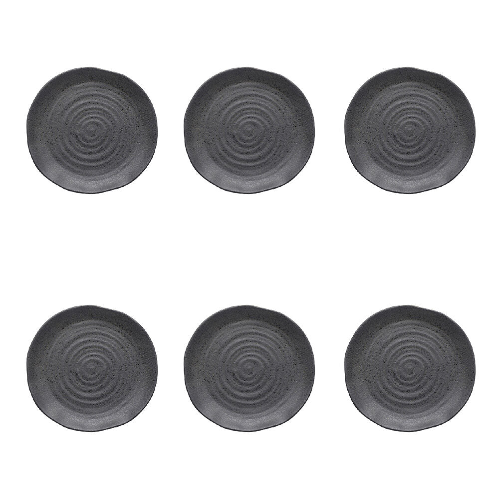Ecology Ottawa Stoneware Side Plate Food/Dessert Tableware 21cm Stone (6 Pack)
