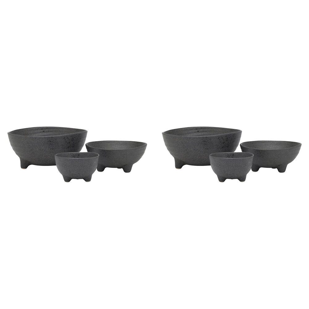 Ecology Ottawa Stoneware Nesting Bowls Food/Soup Dining Tableware Stone (6 Pieces)