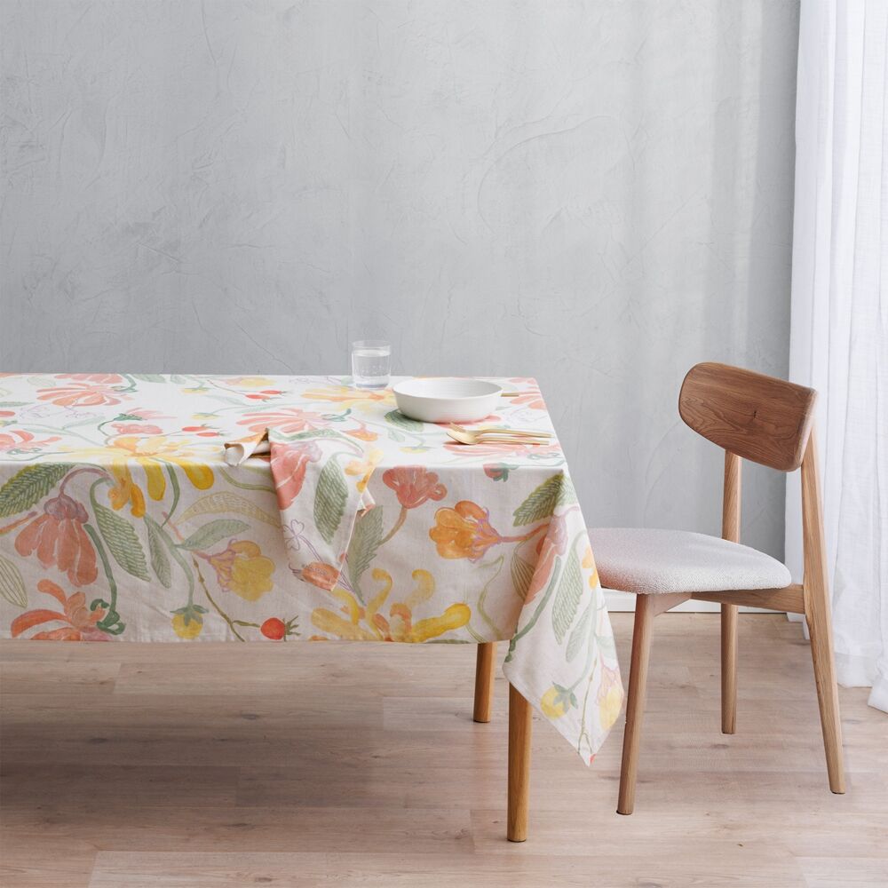 Ecology 180gsm 150x240cm Hand-Painted Midsummer Cotton/Linen Tablecloth — image 2