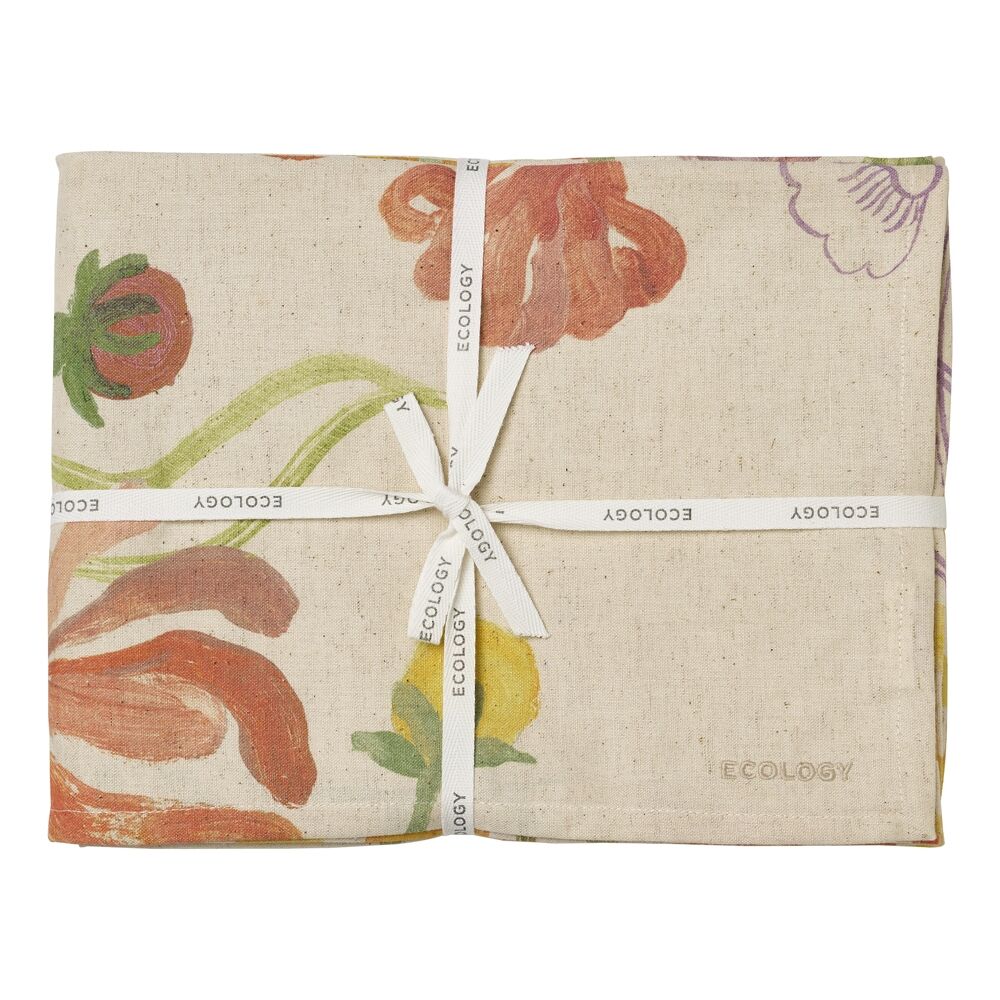 Ecology 180gsm 150x240cm Hand-Painted Midsummer Cotton/Linen Tablecloth