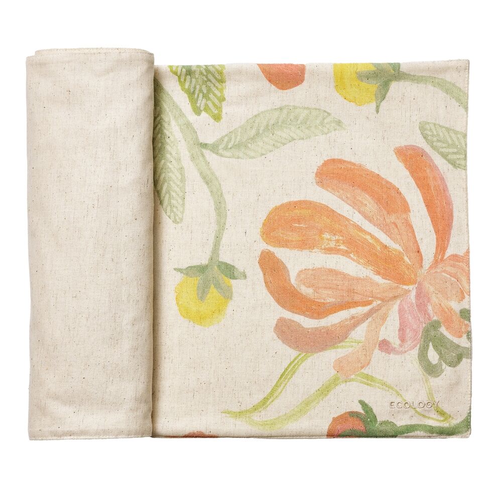Ecology 180gsm 35x180cm Hand-Painted Midsummer Cotton/Linen Table Runner