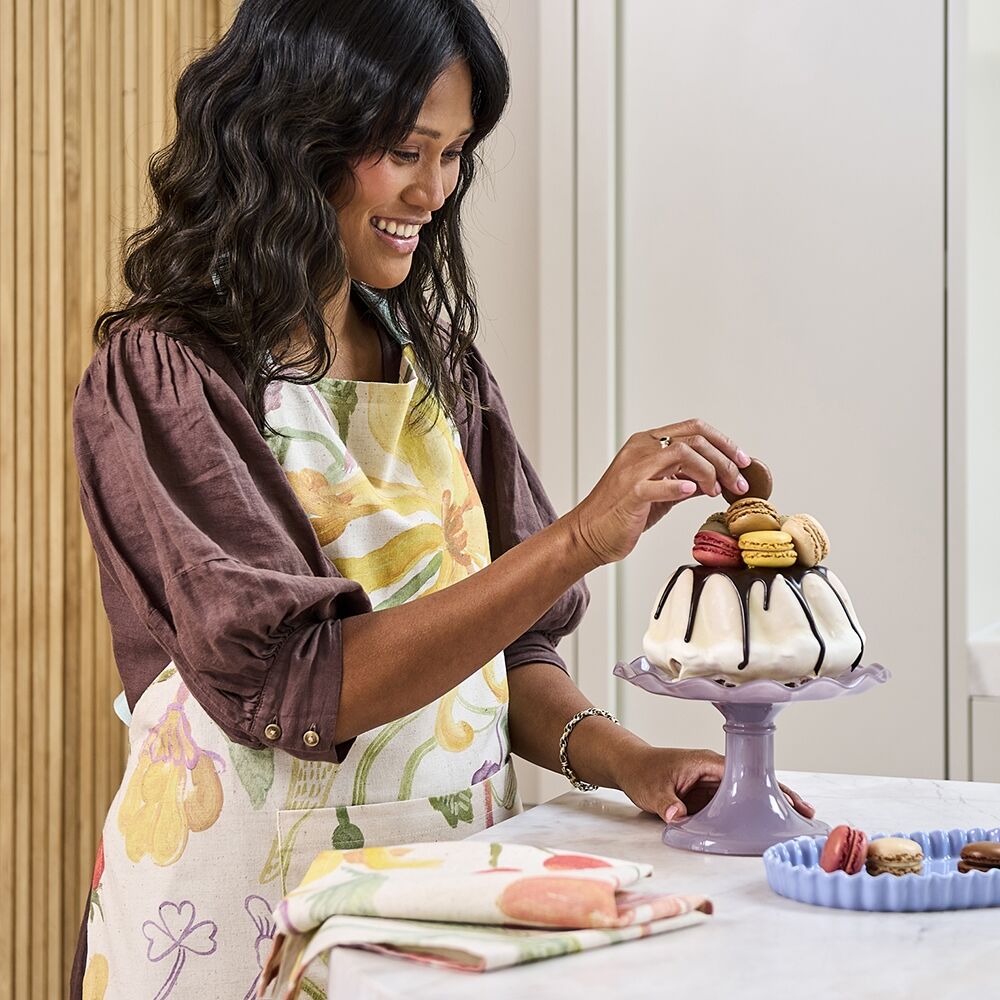 Ecology 180gsm 70x95cm Hand-Painted Midsummer Cotton/Linen Kitchen Apron — image 2