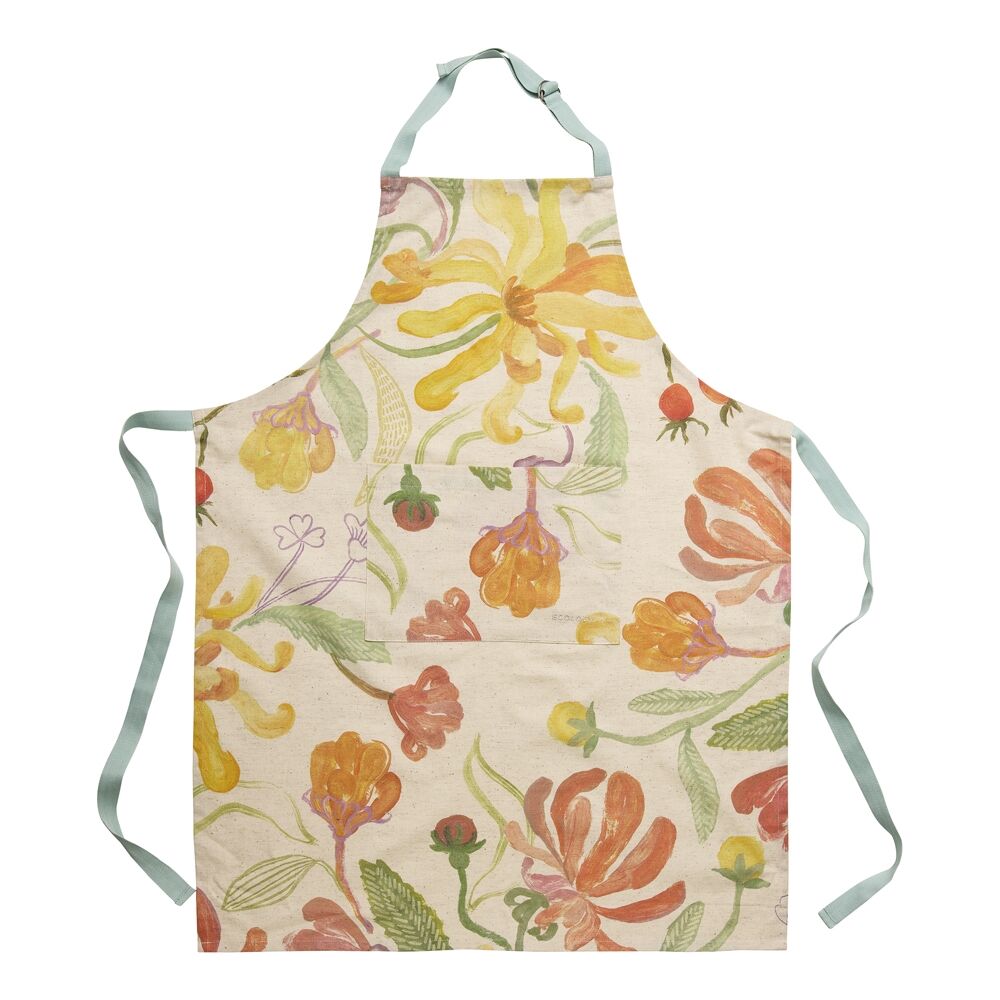 Ecology 180gsm 70x95cm Hand-Painted Midsummer Cotton/Linen Kitchen Apron