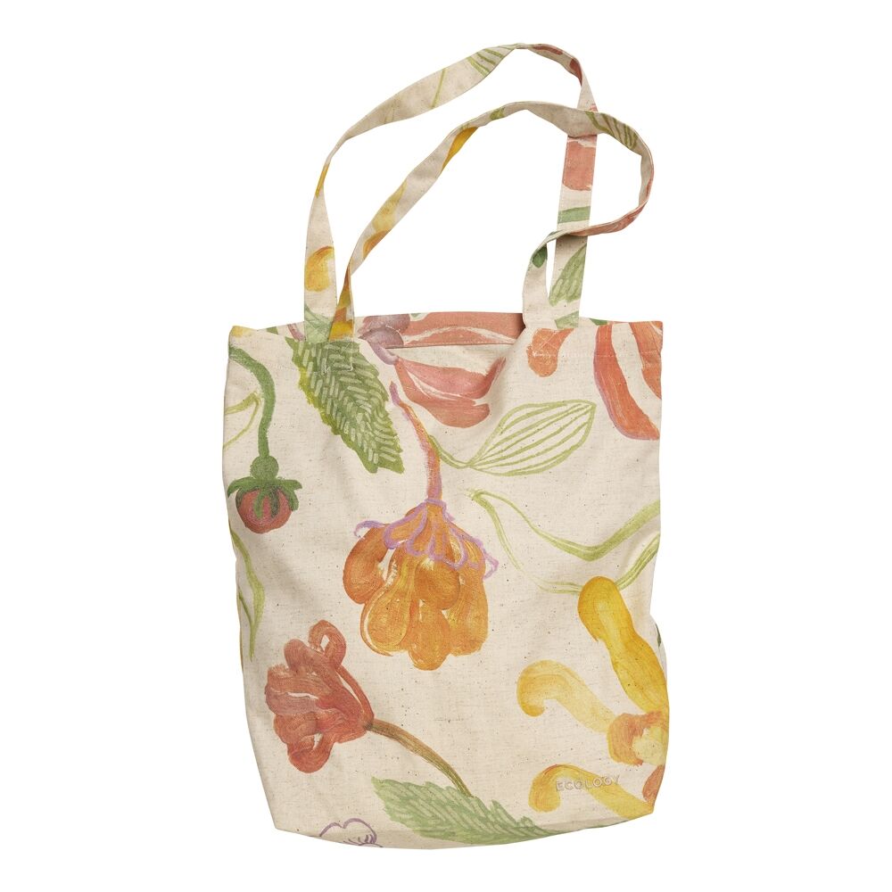 Ecology Shopping Tote Bag Midsummer Floral Cotton Shoulder
