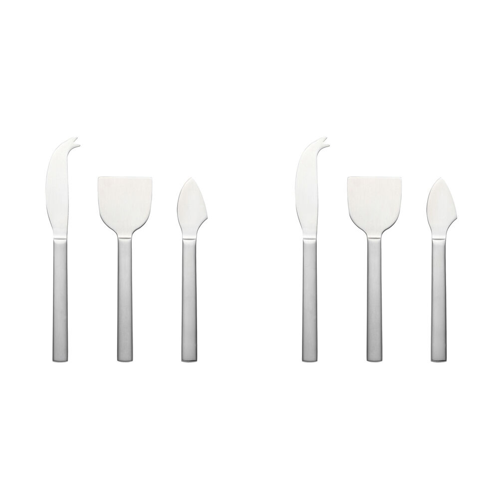 Ecology 3pc Ecology Forge Stainless Steel Cheese Serving Knives Brushed Silver (2 Pack)