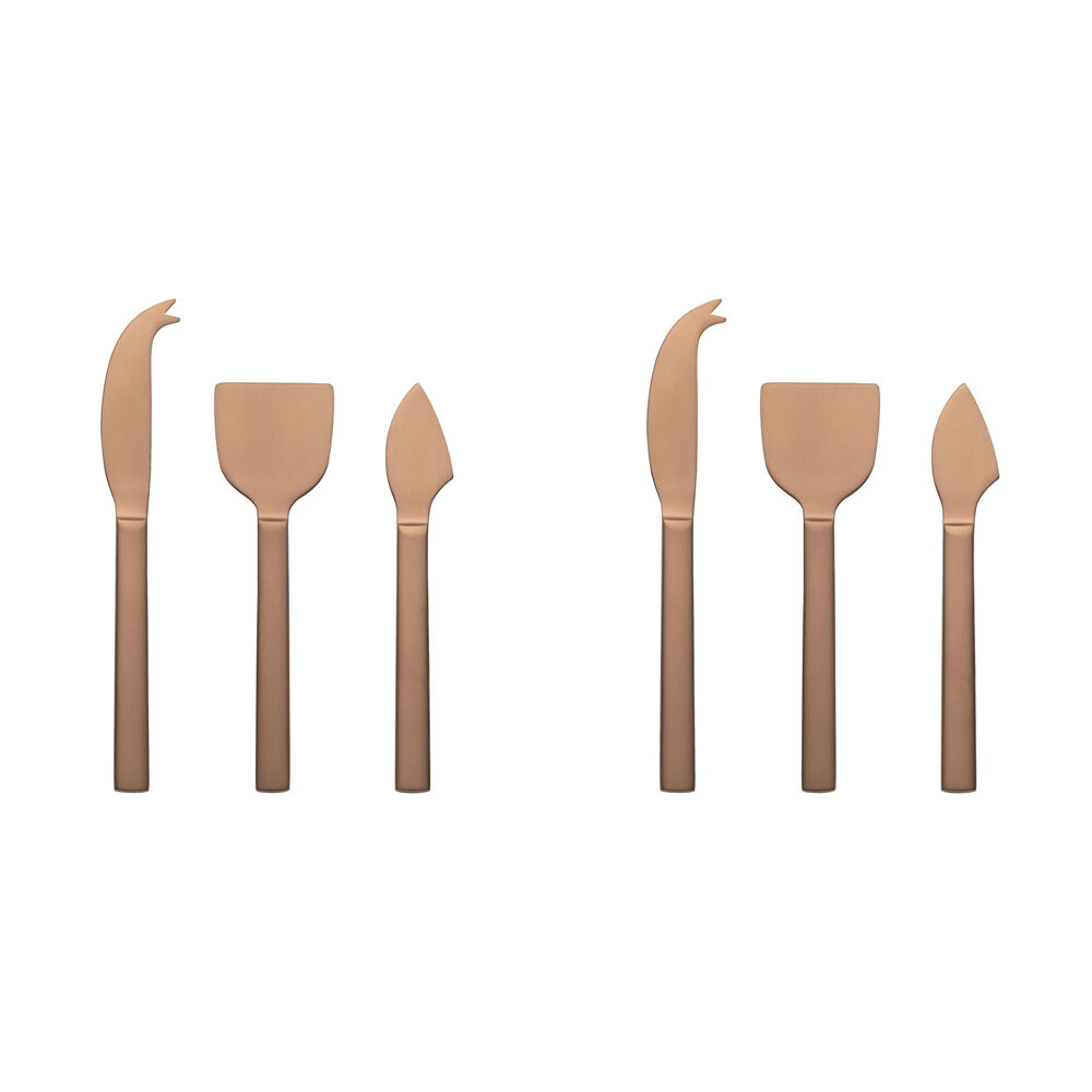 Ecology 3pc Ecology Forge Stainless Steel Cheese Serving Knives Matte Copper (2 Pack)