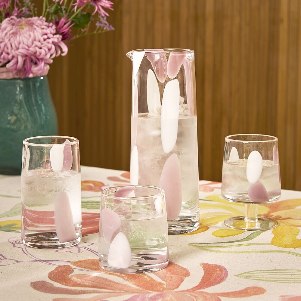 Ecology Camille Soda Lime Glass Goblets Drinking Cups 310ml Blush (4 Pieces) — image 4