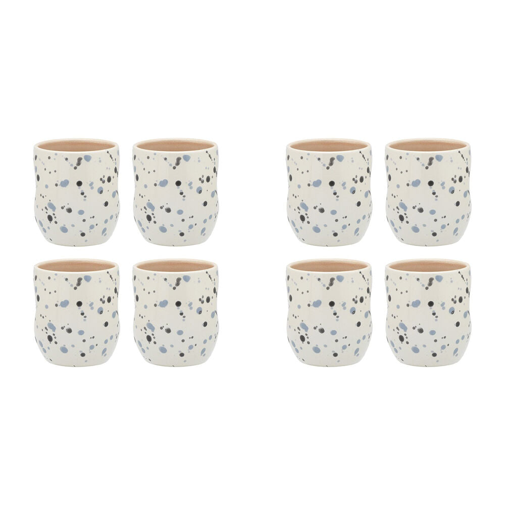 Ecology 4pc Ecology High Gloss Glaze Stoneware Dusk Cuddle Mugs Cups 280ml Pink (2 Pack)