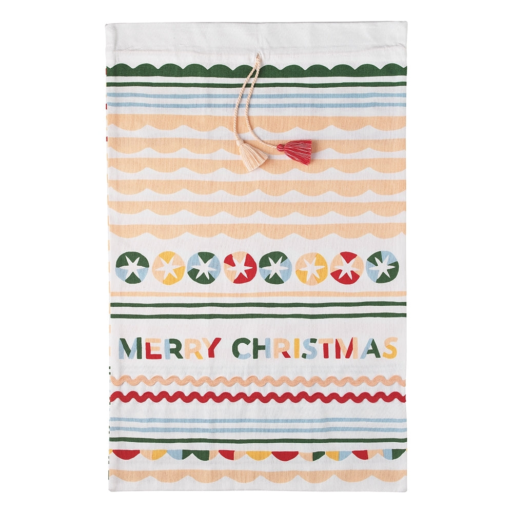 Ecology Spirit Santa Sack 50x80cm Cotton Kids/Children Christmas Gifts/Presents