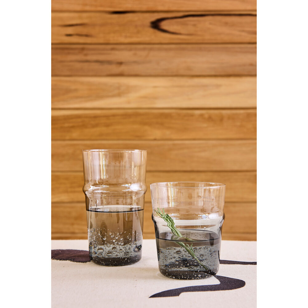 Ecology Dion 400ml Hi Ball Tumbler Drinking Cup Glassware Smoke Grey (4 Pieces) — image 3