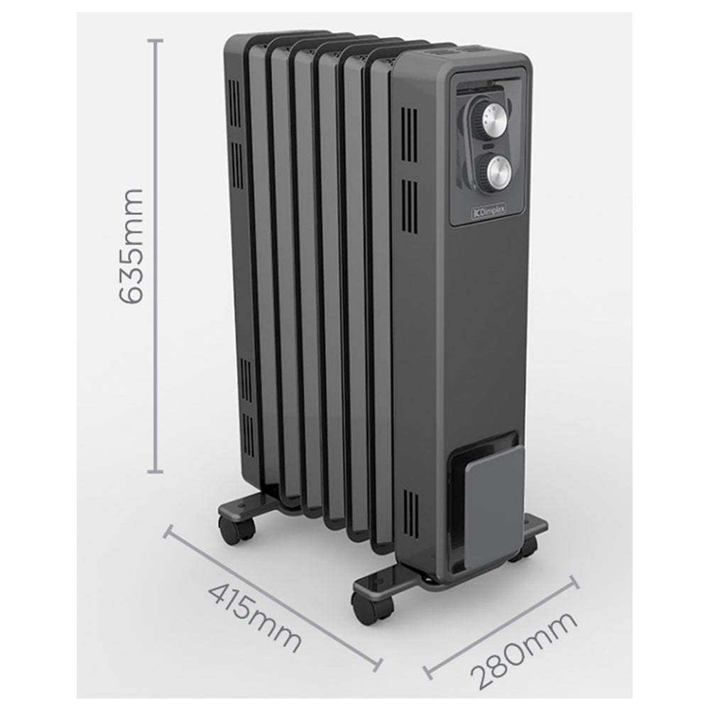Dimplex Oil-Less Portable Radiator 2 Heat Settings Energy Efficient Heater 1.5kW — image 2