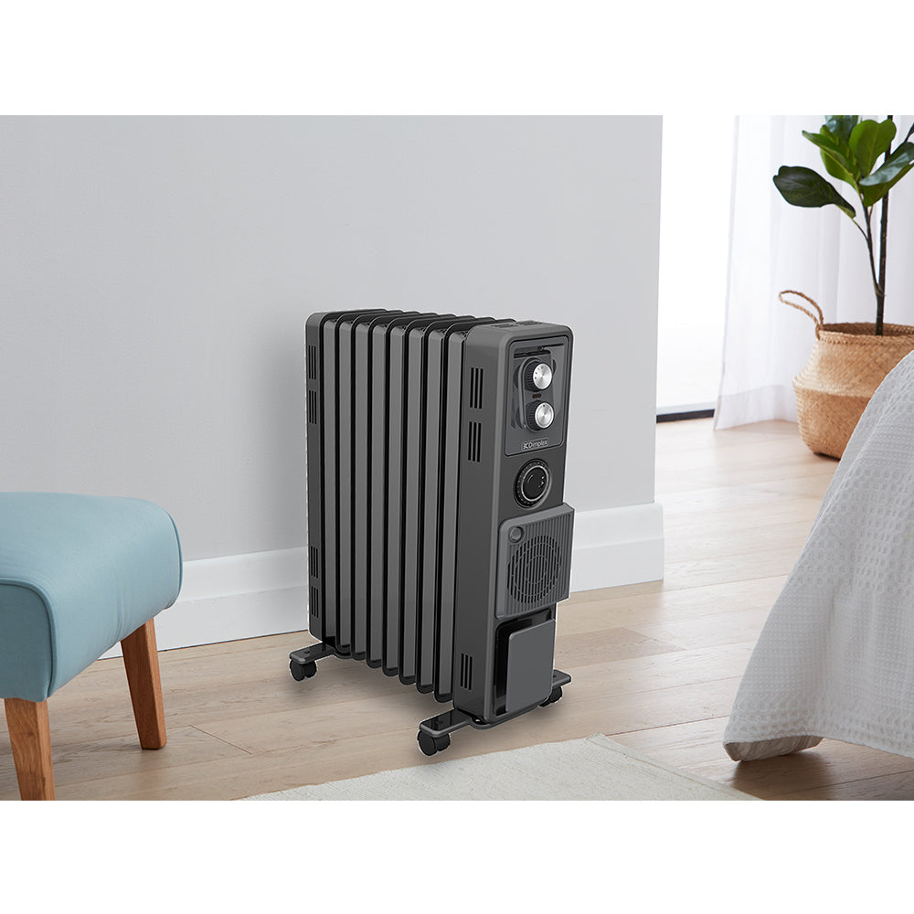 Dimplex 2400W Oil Free Portable Column Heater/Heating w/Timer & Turbo Fan Black — image 4