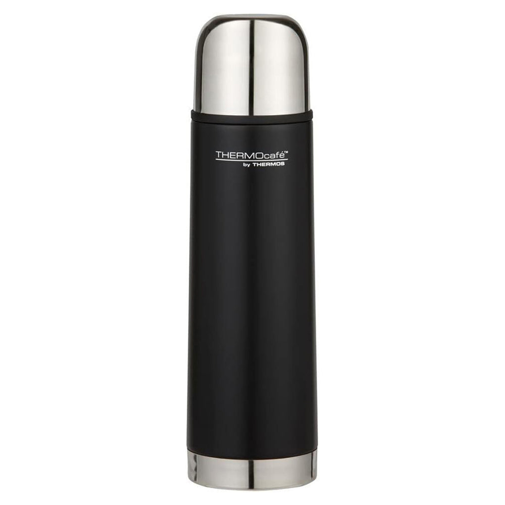 Thermocafe Vacuum Insulated Stainless Steel Slimline Flask Matte Black 500ml
