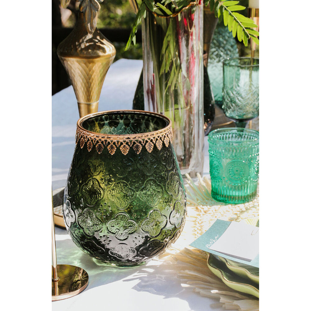 LVD Glass Votive Foil Candle Holder Tabletop Home/Lounge Decor XL Forest — image 2