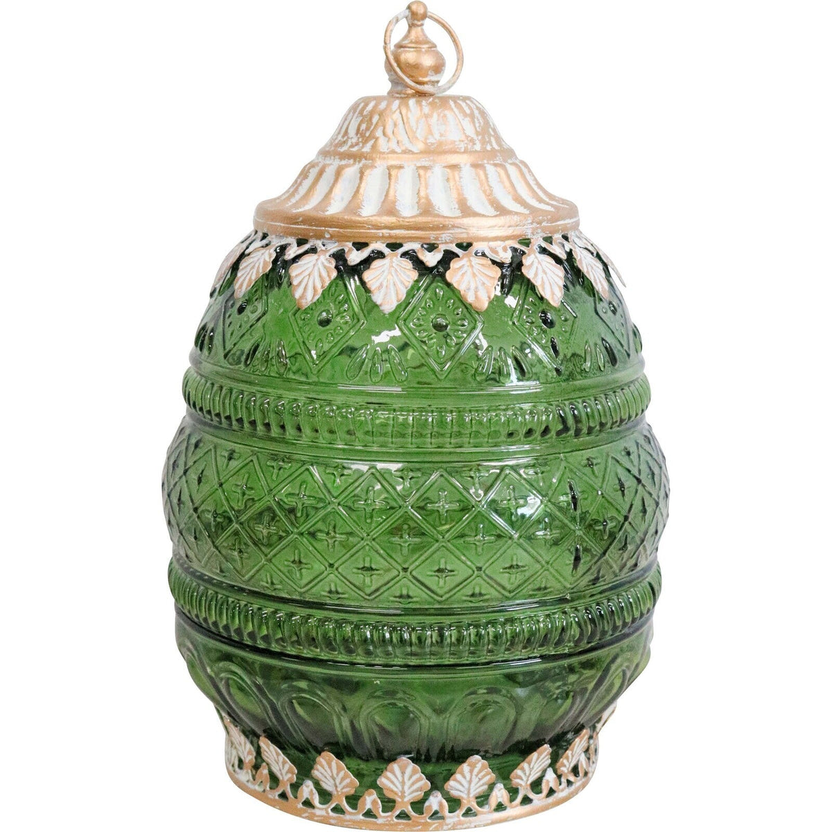 LVD Lantern LED Moroc Avocado Decorative Lighting Tabletop 18.5cm Home Decor (2 Pack) — image 2