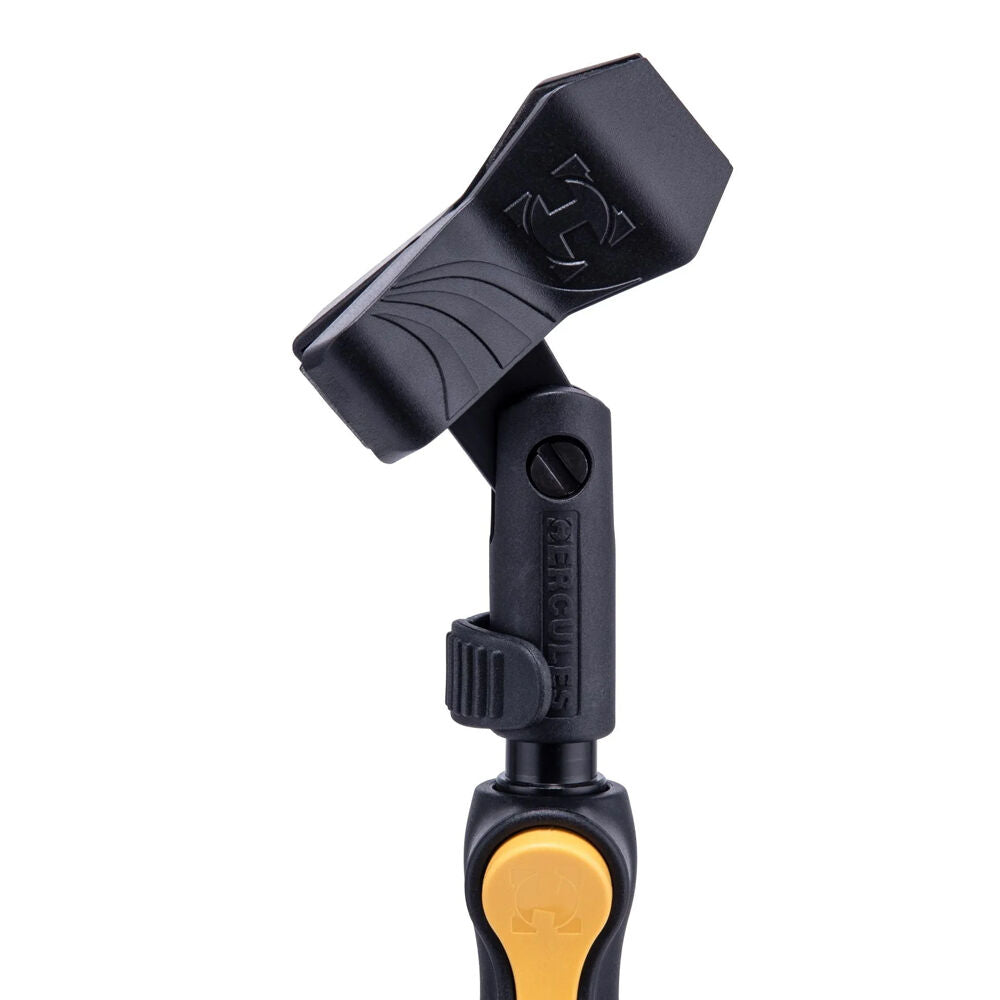 Hercules Stands Short Straight Tripod Adjustable Foldable Mic Stand With EZ Grip — image 3
