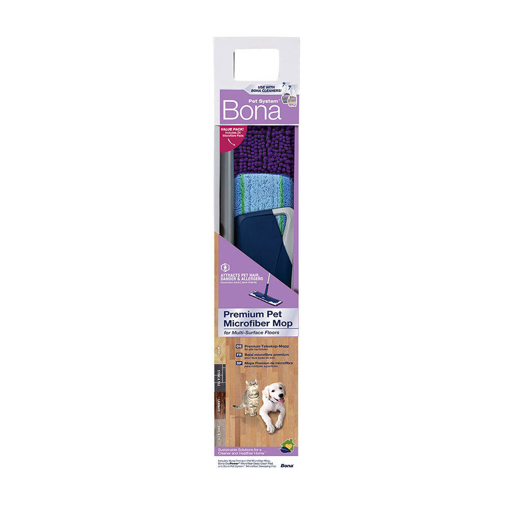 Bona Pet Premium Microfibre Deep Clean Mop for Multi-Surfaced Hard Floors — image 2