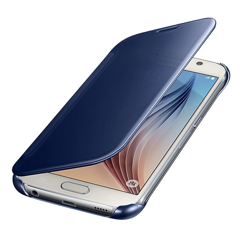 Samsung View Clear Folio Flip Case Protection Cover Genuine for Galaxy S6 Blue — image 4