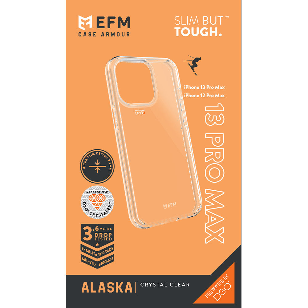 Efm Alaska Phone Case Armour Cover w/ D3O Crystalex For iPhone 13 Pro Max Clear — image 7