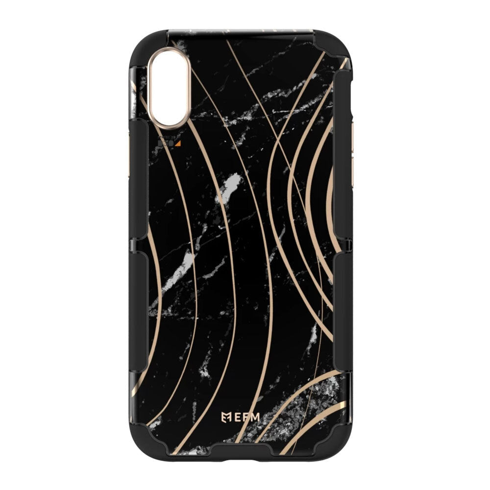 Efm Cayman InStyle D3O Case Armour Cover for Apple iPhone XS Max Black Marble — image 2