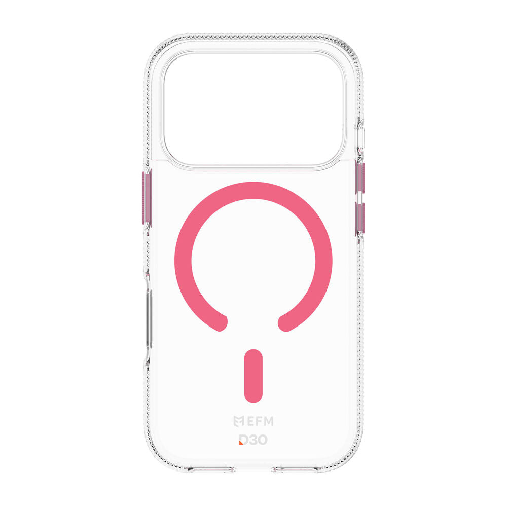 Efm 6.3in Pink Ibiza Phone Case with D3O Zero For iPhone 17 Pro