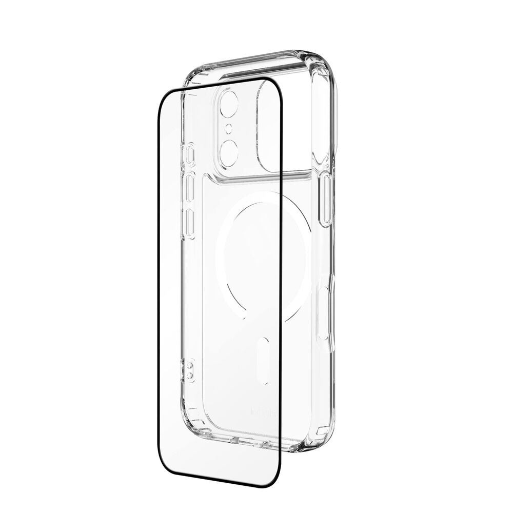 Efm Case & Glass Screen Protector Bundle For iPhone 17 Pro 6.3in Clear (2 Pieces)