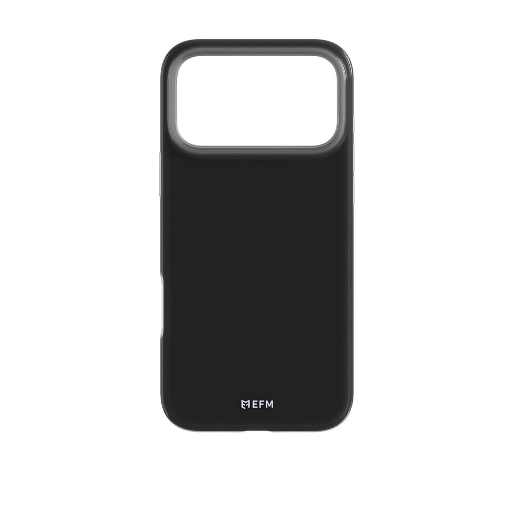 Efm 6.9in Black Santorini Soft Silicone Phone Case For iPhone 17 Pro Max