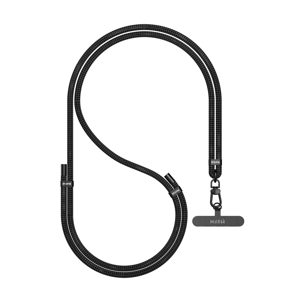 Efm Black Go Crossbody Hands-Free Universal Mobile Phone Lanyard Holder