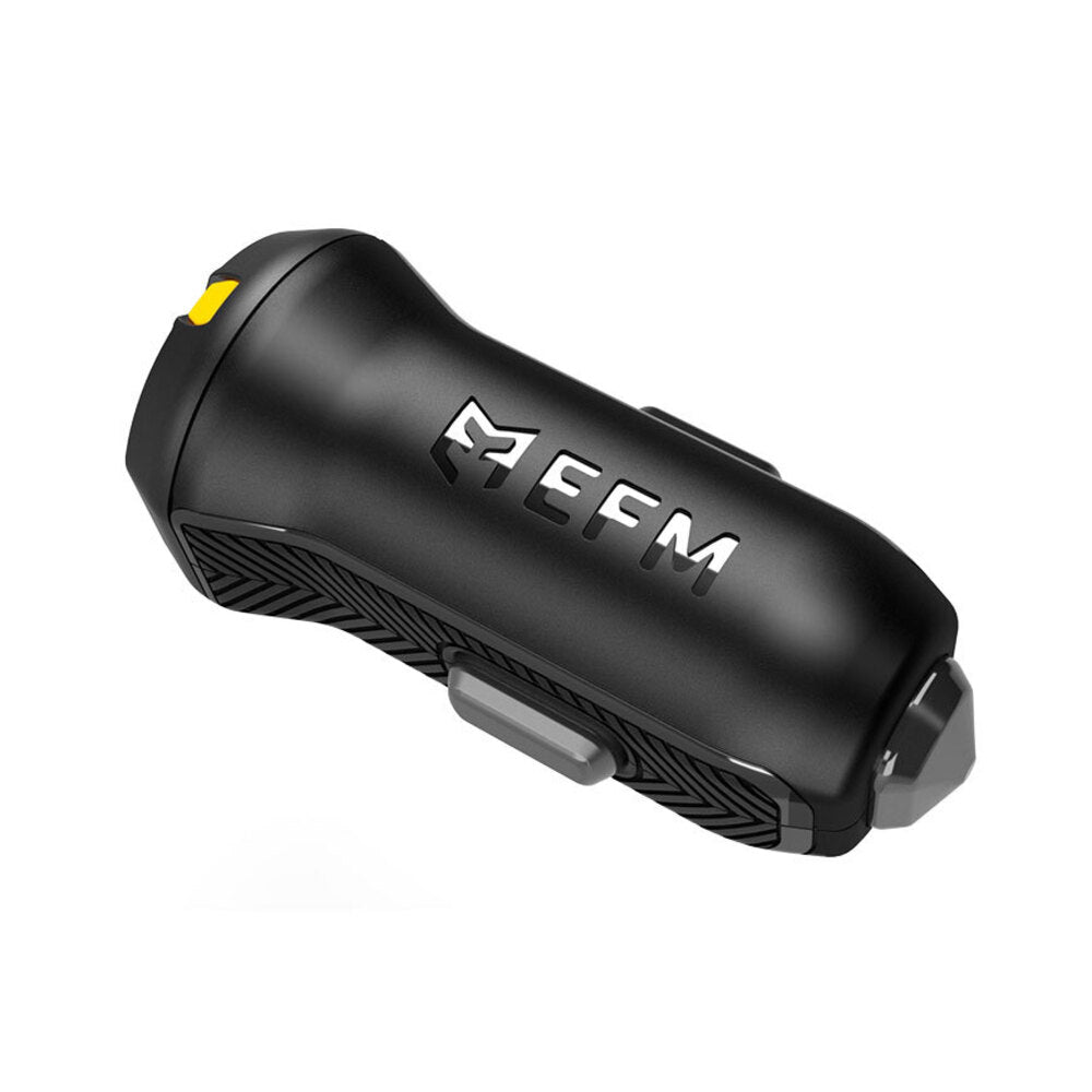 Efm 17W 3.4A Dual Car Rapid Charger/Charge w/ Flipper USB to Micro USB Black — image 2