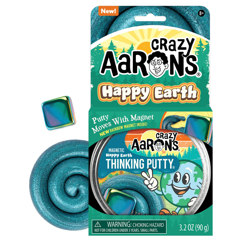 Crazy Aarons Thinking Putty Happy Earth Magnetic Storms Kids Toy 10cm 3y+ (2 Pack) — image 2