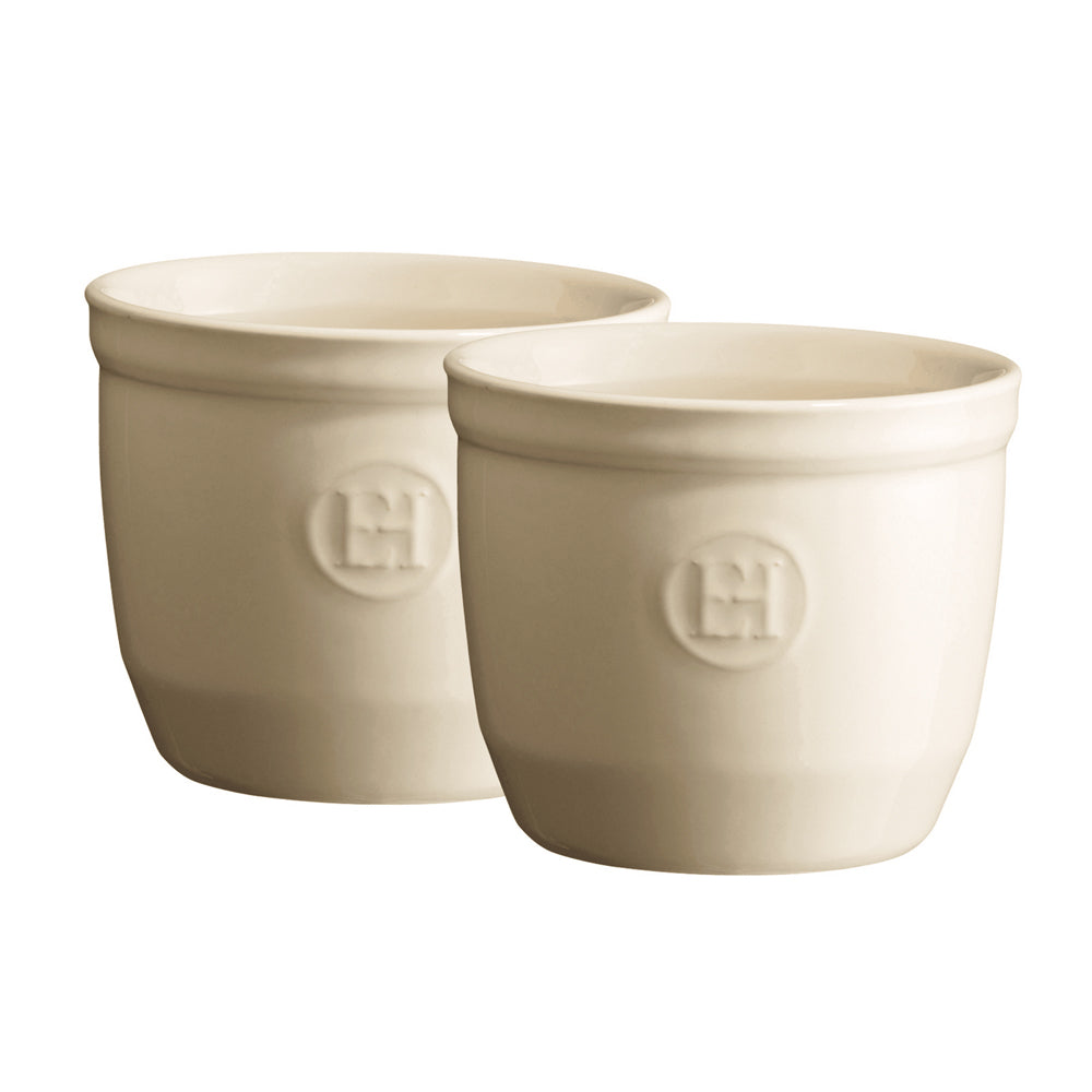 Emile Henry 8cm Ceramic Ramekin Set Dessert/Creme Brulee Baking Dish Clay (2 Pieces) — image 2