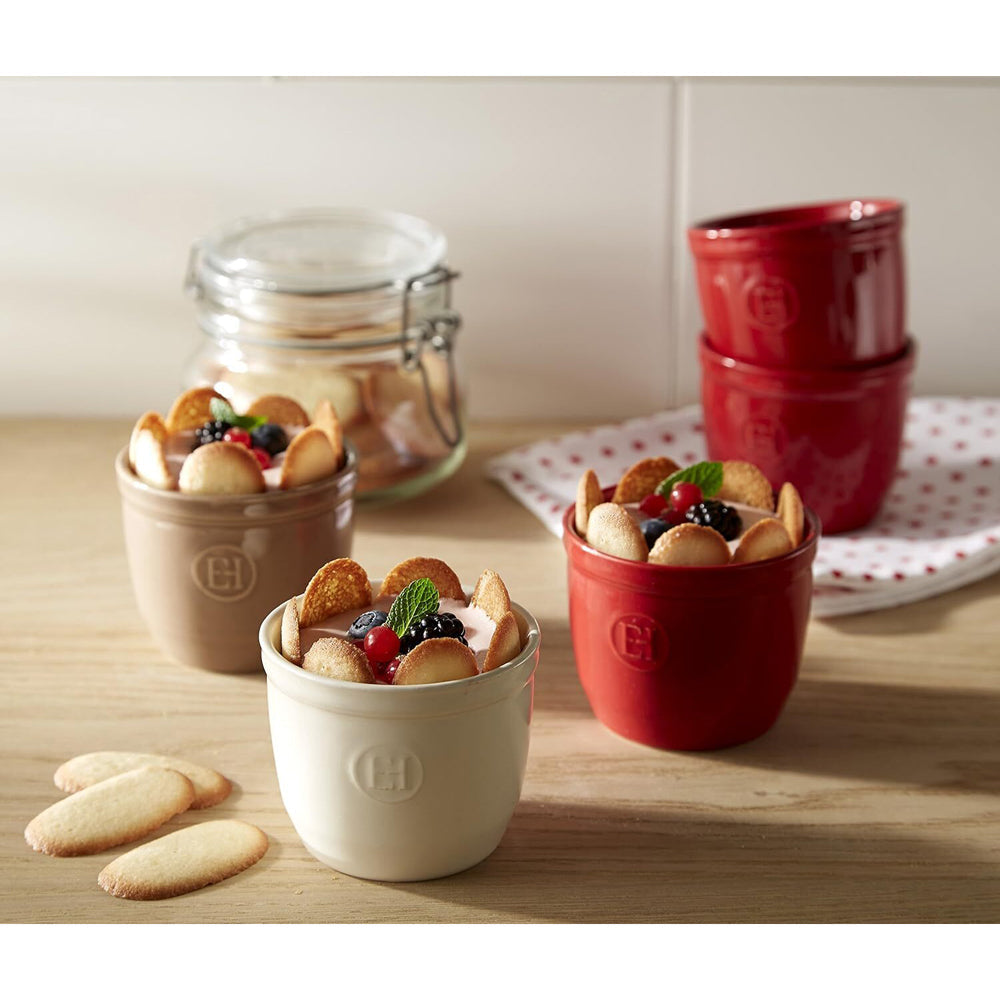 Emile Henry 8cm Ceramic Ramekin Dessert/Creme Brulee Baking Dish Burgundy — image 3