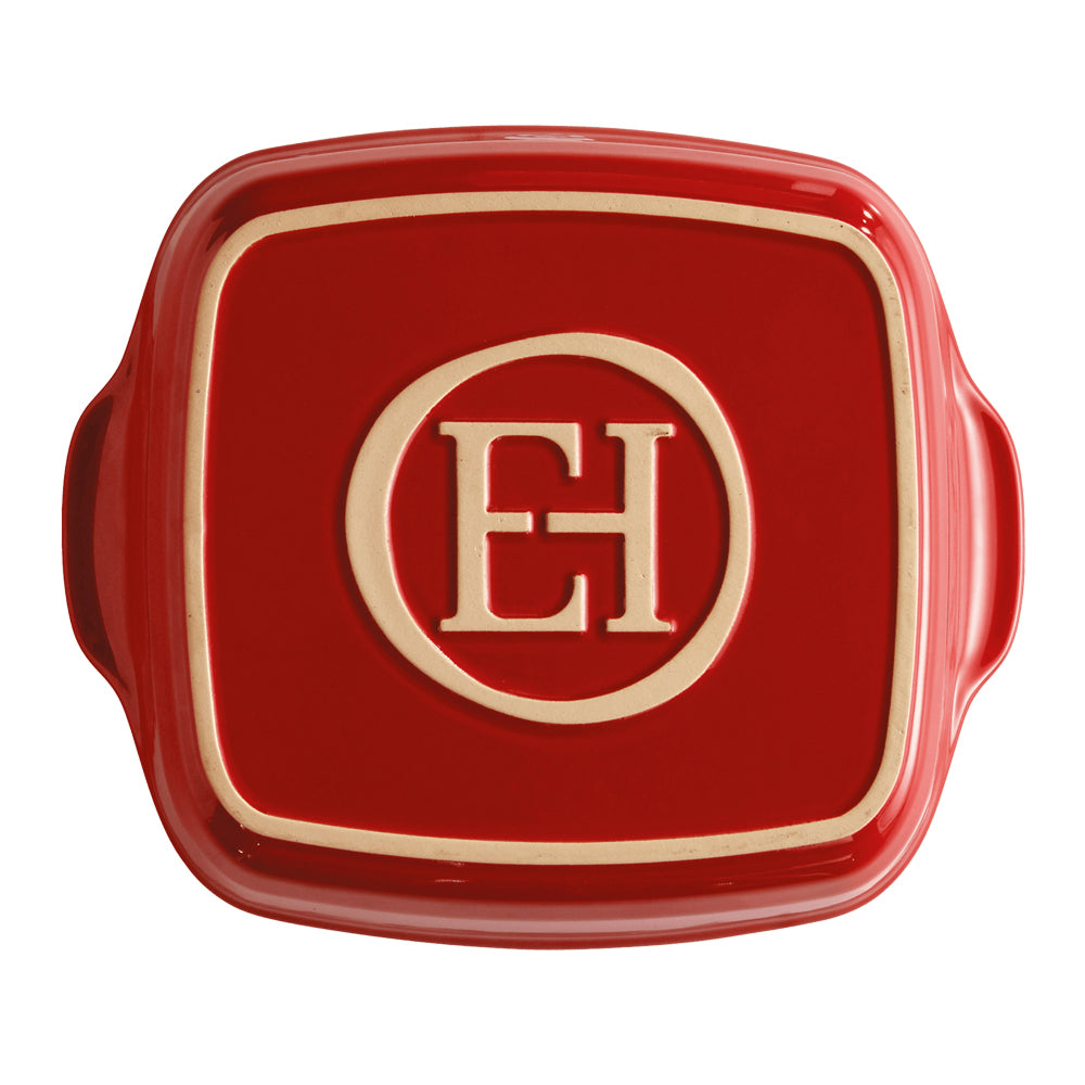 Emile Henry 22cm Ceramic Baking Dish Food/Dessert Container Square Burgundy — image 2