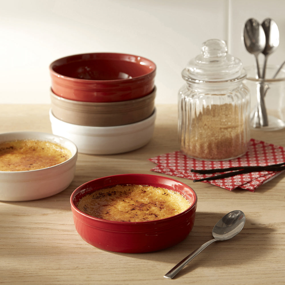 Emile Henry 12cm Ceramic Creme Brulees Bowl Baking Dessert Dish Burgundy (2 Pieces) — image 3