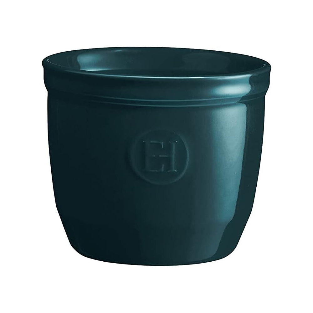 Emile Henry 8cm Ceramic Ramekin Dessert/Creme Brulee Baking Dish Ocean Blue (2 Pack)