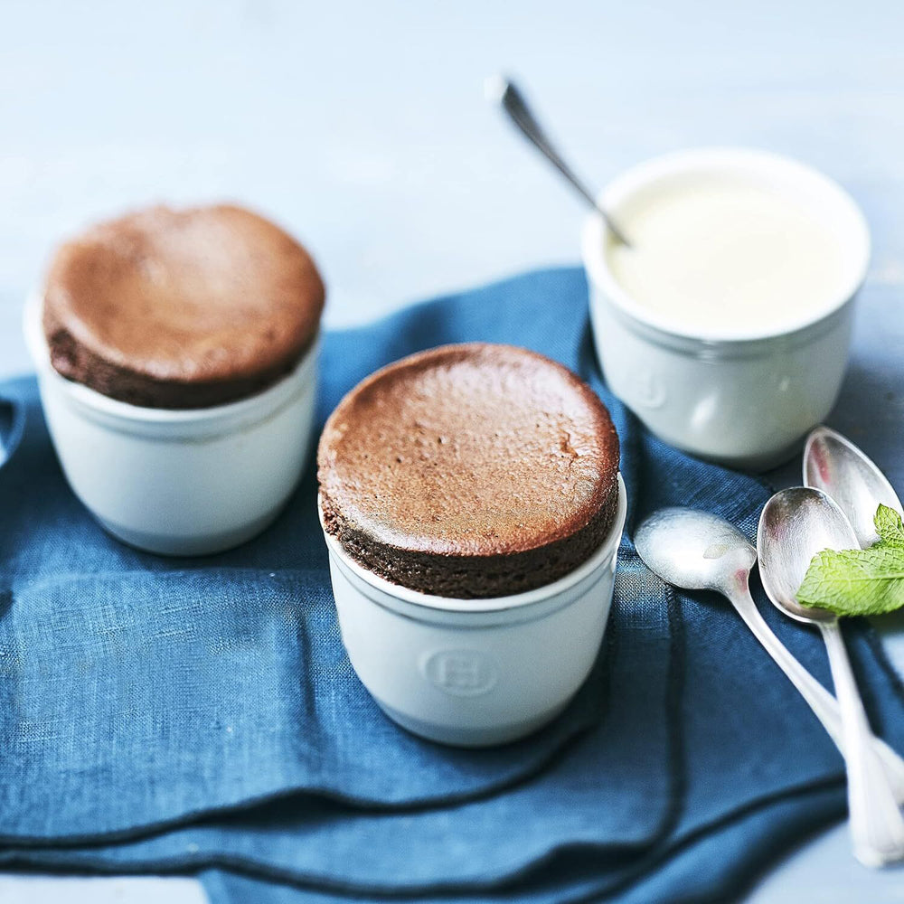 Emile Henry 8cm Ceramic Ramekin Dessert/Creme Brulee Baking Dish Ocean Blue (2 Pack) — image 2