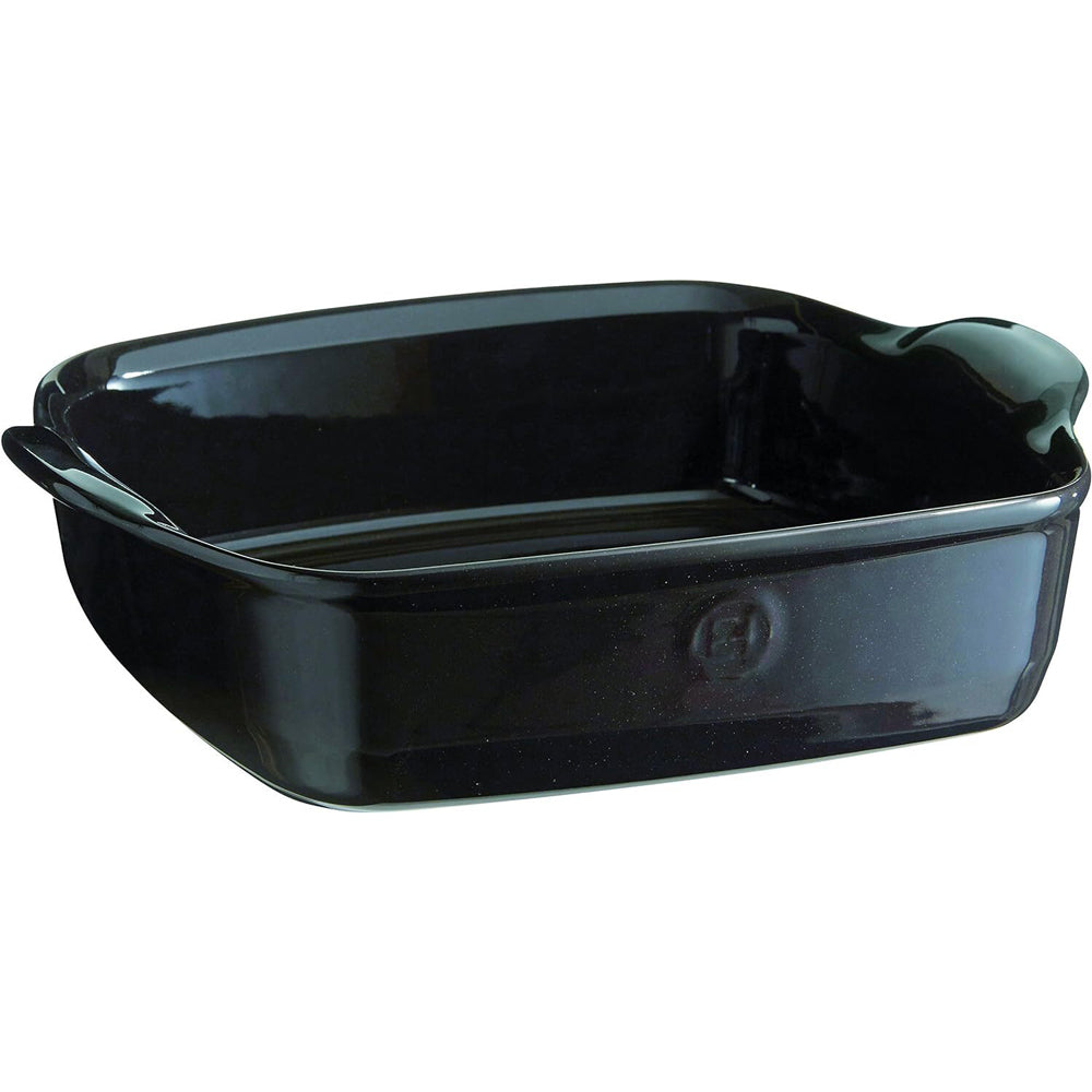 Emile Henry 28cm Ceramic Baking Dish Food/Dessert Container Square Charcoal