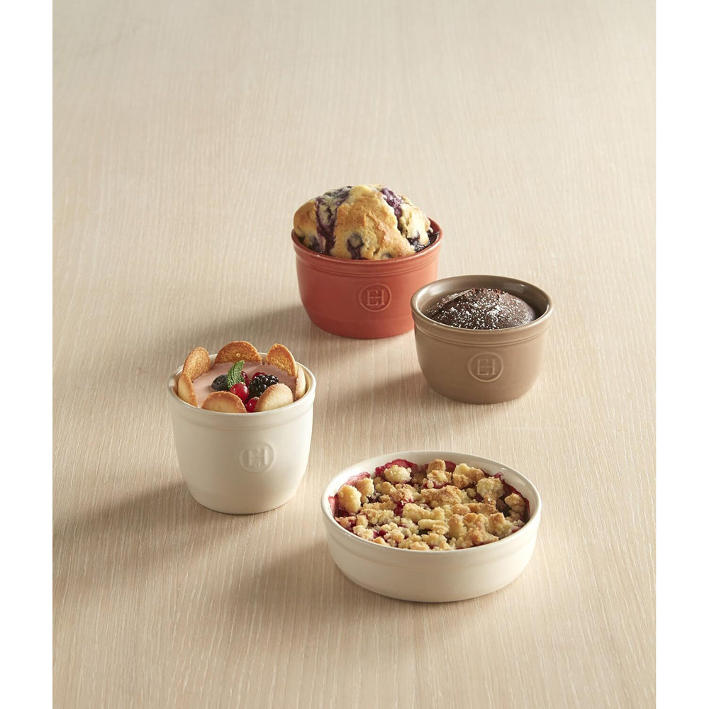 Emile Henry 10cm Ceramic Ramekin Dessert/Brulee Baking Set Dish Charcoal (2 Pieces) — image 5