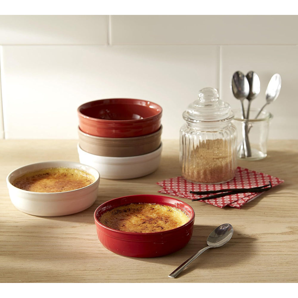 Emile Henry 12cm Ceramic Creme Brulees Bowl Baking Dessert Dish Charcoal (2 Pieces) — image 3