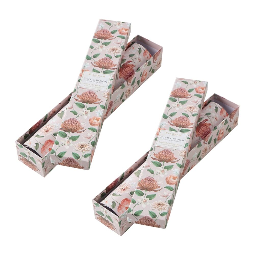 Pilbeam Living Native Bloom Scented Fragrance Decorative Drawer Liner Sheet (12 Pieces)