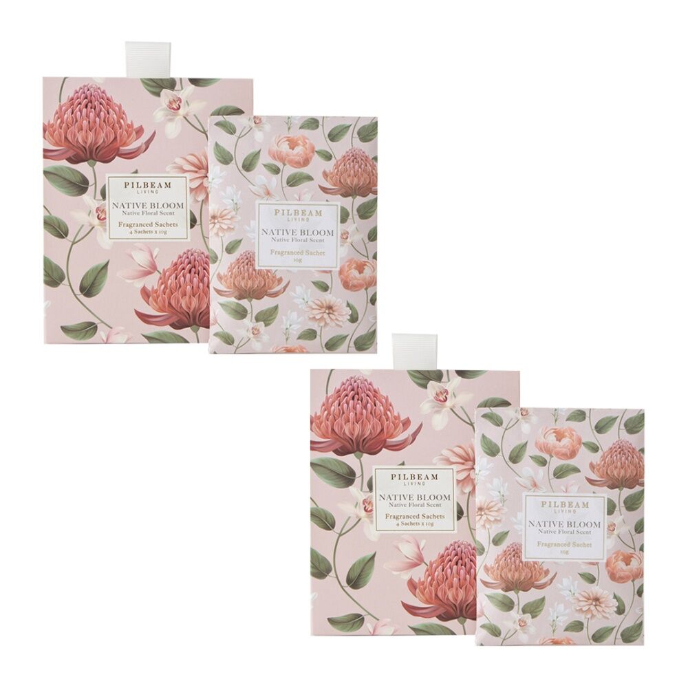 Pilbeam Living Native Bloom Scented Mini Sachets 10g Drawer Air Freshener (8 Pieces)