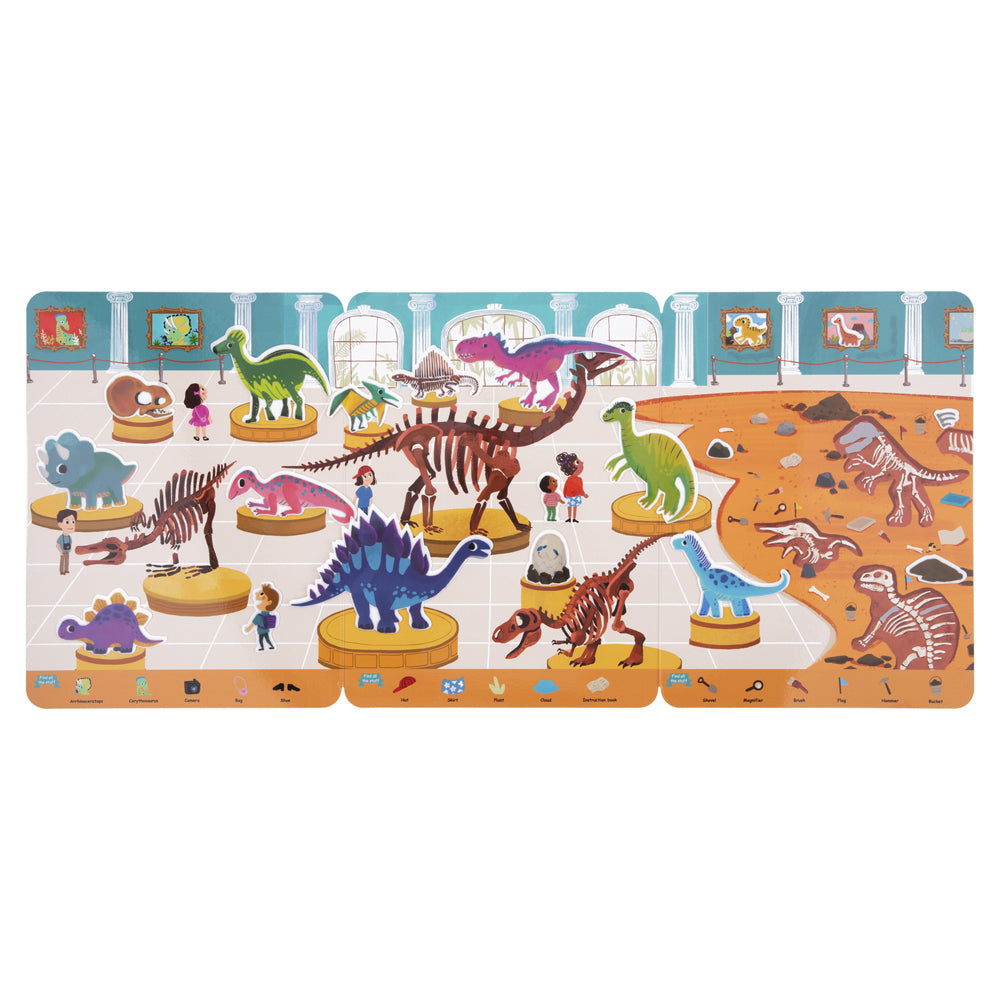 Tooky Toy Silicone Sticker Kids Activity Book Dinosaur Museum 19pcs 3+ — image 3