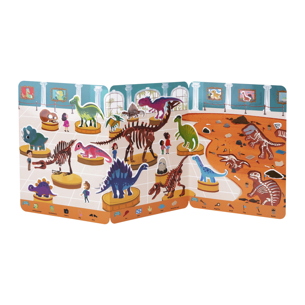Tooky Toy Silicone Sticker Kids Activity Book Dinosaur Museum 19pcs 3+ — image 4