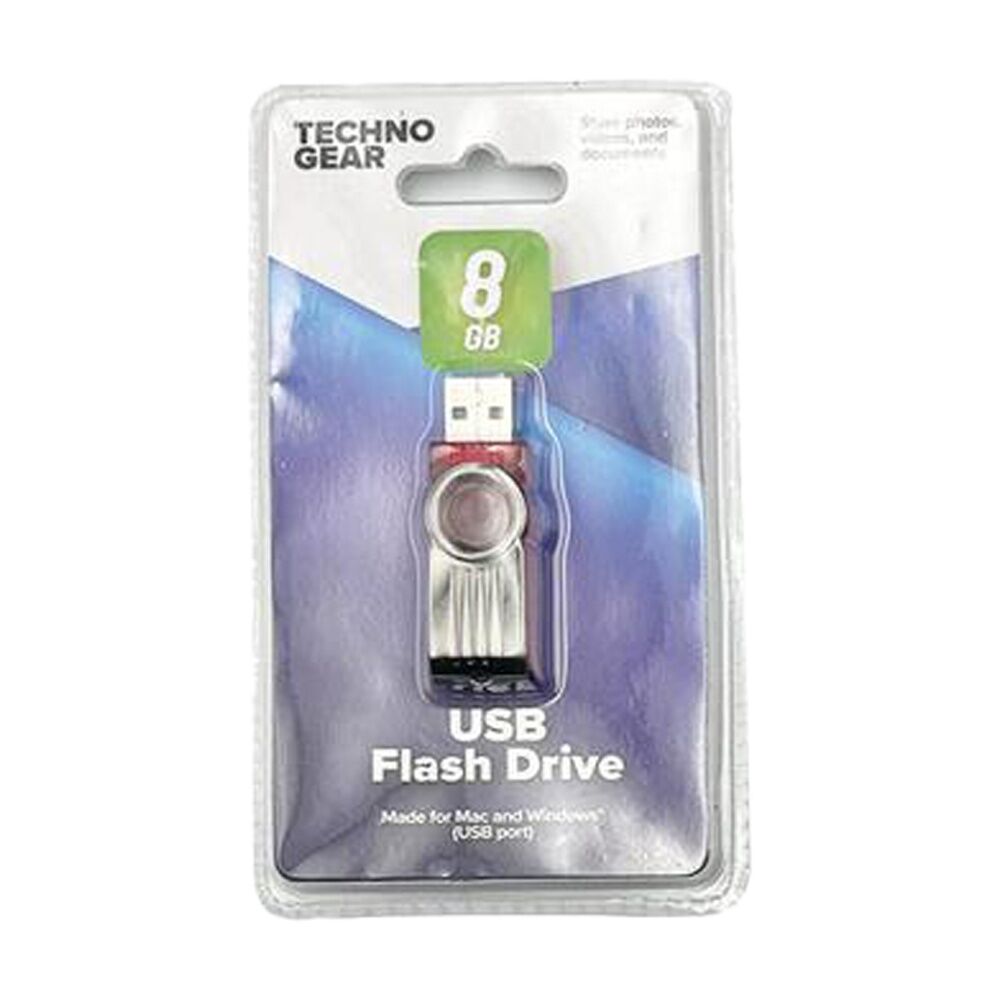 Tgear USB-A Flash Drive Mac/Windows Compatable 8GB Capacity Assorted (2 Pack) — image 2