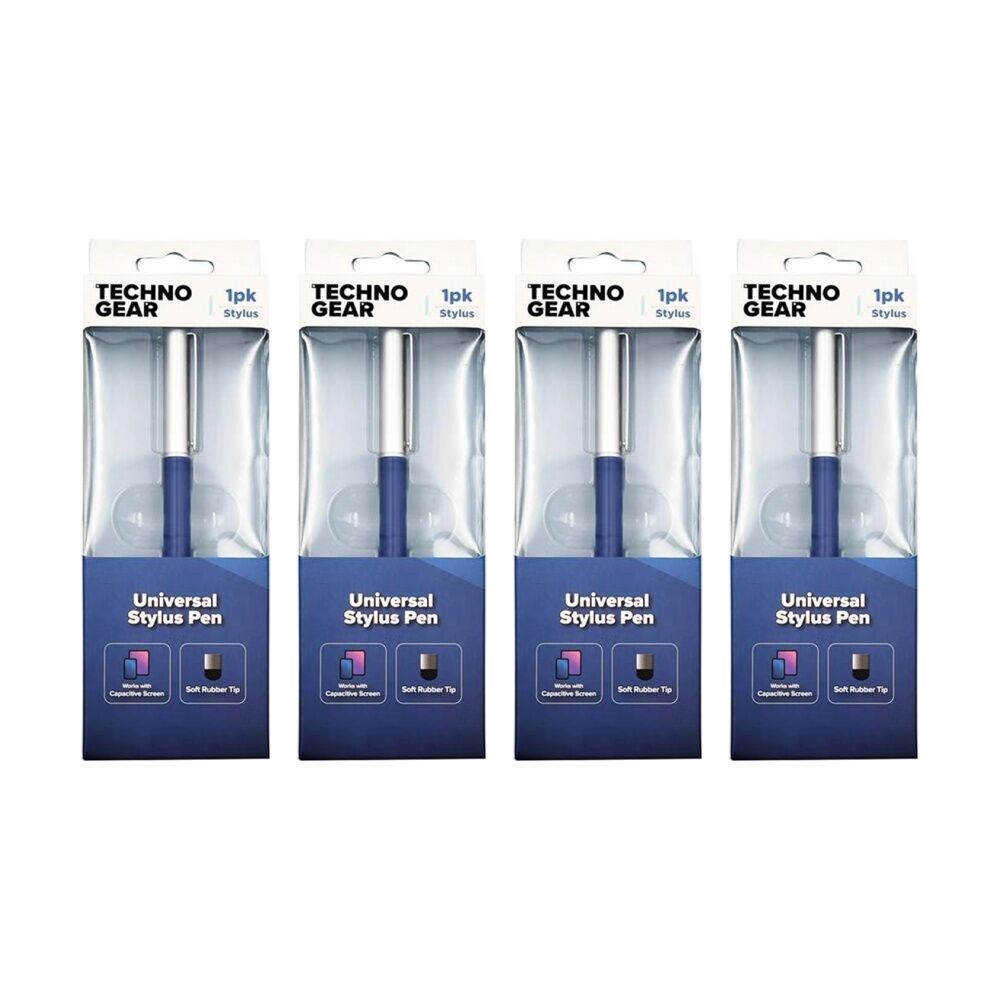 Tgear Universal Stylus Pen Capacitive Screen Compatable Accessory Assorted (4 Pack)