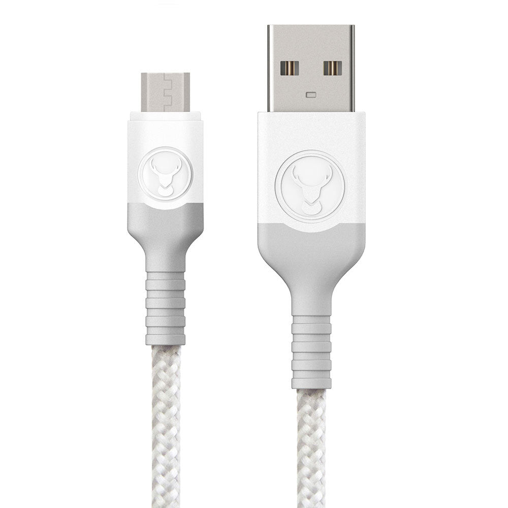 Bon.Elk Bonelk 2m Micro-USB Cable Longlife Charging/Data/Sync/Cord for Smartphones White